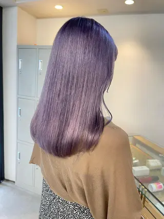 ミディアム カラー 渋谷ケアブリーチ Suuのヘアスタイル
