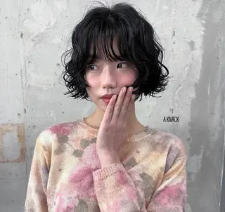 ショート パーマ メンズ清潔感のプロ 💈メンズパーマ藤田のヘアスタイル
