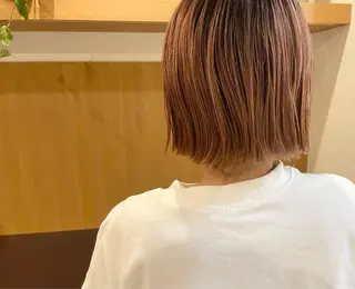 ショート 髪質改善/ハイライト 白髪ぼかし/艶カラーのヘアスタイル