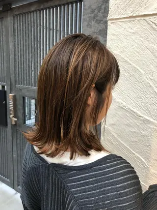 ミディアム カラー メンズヘア特化 崎田 成人のヘアスタイル