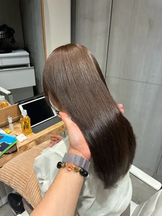 ロング カラー 銀座/柔らかベージュ 似合せカット/ハルトのヘアスタイル