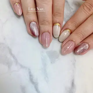 ネイル モチの良さ◉ フィルインネイル♡のネイルデザイン