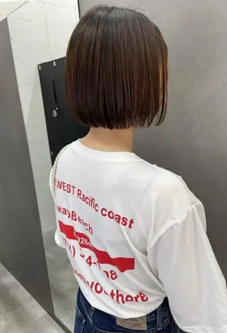 ミディアム カラー MATISSE藤崎 渕上 ジュビアイのヘアスタイル