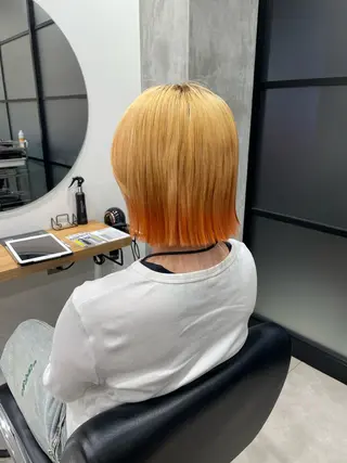 ミディアム カラー 佐藤由依/レイヤー /ハッシュカットのヘアスタイル