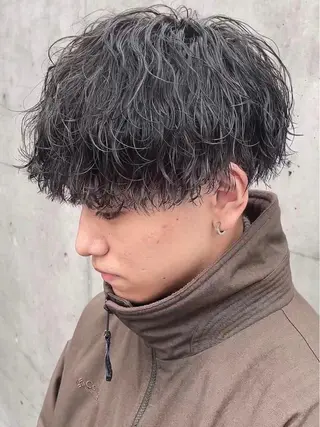 ショート パーマ メンズ SENTA✨メンズ パーマ✨fifth栄のヘアスタイル