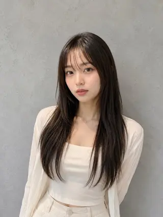ロング レイヤー【無料】🧸 山口みずほ 🤎のヘアスタイル