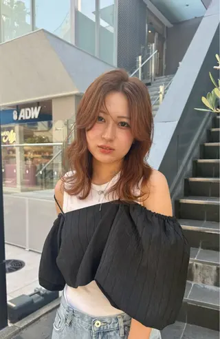 セミロング カラー "Daisy" Rio /大名・天神のヘアスタイル