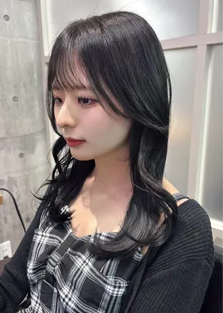 セミロング カラー 堀越 智仁のヘアスタイル