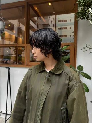 ショート パーマ ENIF 大島 芽生のヘアスタイル