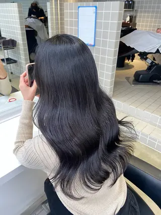 ミディアム カラー ヘアアレンジ Over hair_ misakiのヘアスタイル