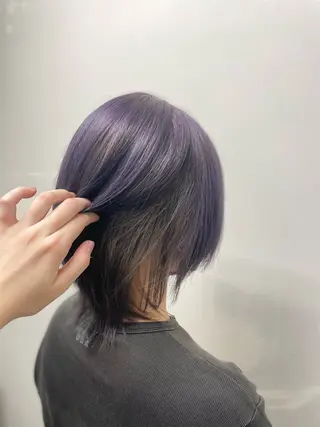 ミディアム カラー ボブパーマ🧸 /YUNAのヘアスタイル