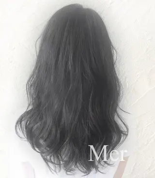 ミディアム カラー Ｍｅｒ 山崎 えりかのヘアスタイル