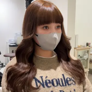 ロング カラー MOE🐈⬛🎀 エクステ/ワンホンのヘアスタイル