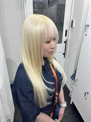 ロング カラー ♱地雷カラー♱ウルフ ♱ 藍衣 ♱のヘアスタイル