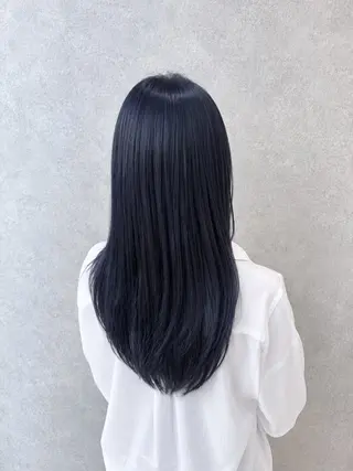 ロング カラー 髪質改善縮毛矯正/ 透明感カラー 石崎のヘアスタイル