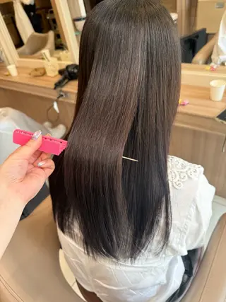 ロング カラー 韓国ヘアメイク🎀/ 縮毛矯正✨山本媛香のヘアスタイル