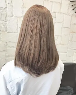 ミディアム カラー 髪質改善 艶髪🔵フセナオヤのヘアスタイル