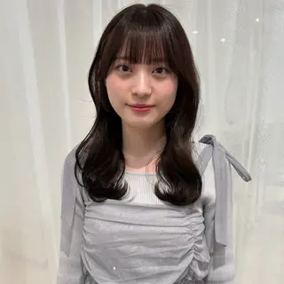 セミロング カラー yukari🌷名駅 *大人かわいい艶髪のヘアスタイル