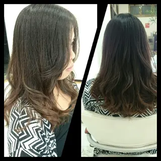 セミロング キンジョウ エナミのヘアスタイル