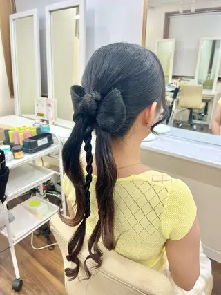 セミロング YUMEYAKATA 五条店のヘアスタイル