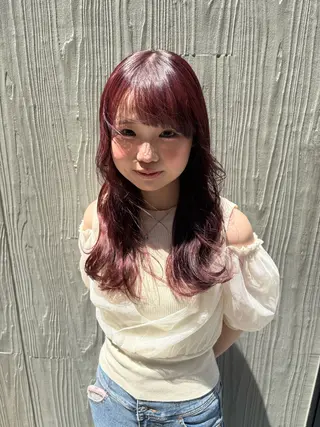 カラー 🎀西川芽依/ 暖色カラー🎀のヘアスタイル