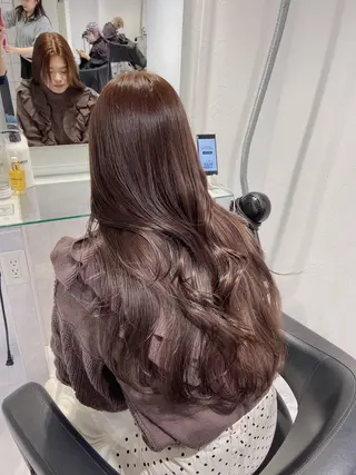 ロング カラー ヘアアレンジ センターパート特化 井上健太のヘアスタイル
