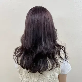 セミロング パーマ ヘアアレンジ 💕上野美容師☁ ブリーチ💖サワのヘアスタイル