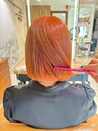 ミディアム カラー レイヤー/ボブ /🦋Ayana🦋のヘアスタイル