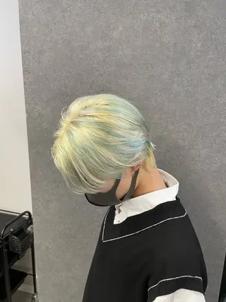 カラー メンズ カマタ ハルキのヘアスタイル