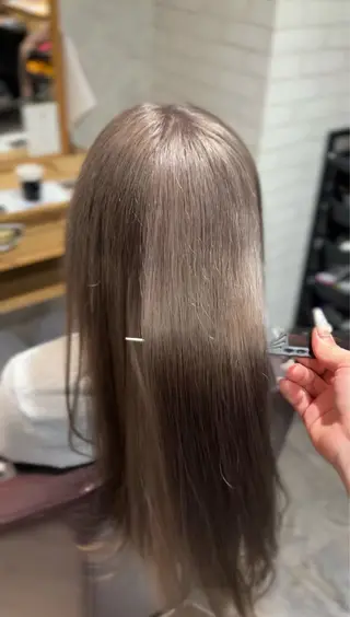 ロング カラー Afinar 乃空 パーマ✨️🌀のヘアスタイル