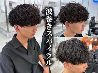 ショート パーマ メンズ 亀井隆汰/メンズ専門 パーマ/フェード可のヘアスタイル