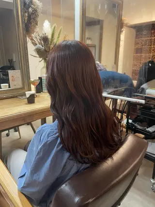 セミロング カラー 英語ok sohee ソヒ 305号室のヘアスタイル