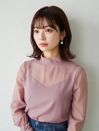ミディアム カラー ✨似合わせショート、 ボブ✨豊田拓真のヘアスタイル