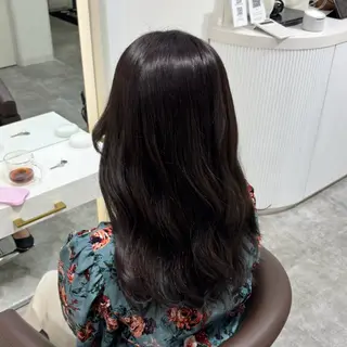 ミディアム カラー 艶髪カラー・縮毛矯正 ・レイヤーAsunaのヘアスタイル