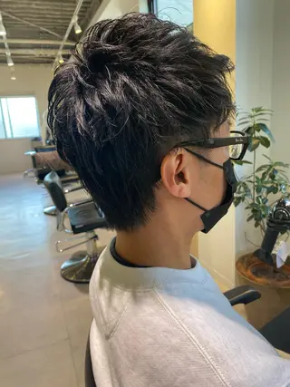 ショート メンズ 【Lei】橋本孝太 レイヤー・美髪矯正のヘアスタイル