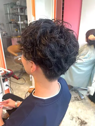 ショート パーマ うしだ かおるのヘアスタイル