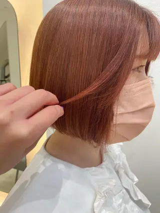 ミディアム カラー 京都河原町/艶髪/ 西田晴香のヘアスタイル