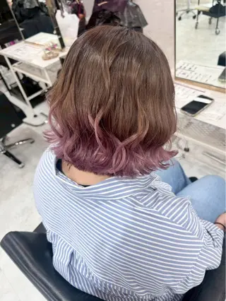 ミディアム カラー 🎀推しカラー🎀 Harunaのヘアスタイル
