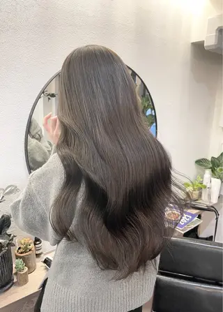 ロング カラー 髪質改善で 憧れの潤艶美髪にのヘアスタイル