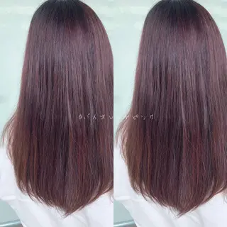 ロング レイヤー/艶髪カラー 森本くるみのヘアスタイル