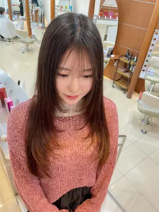 ロング カラー 透明感カラー/ 髪質改善/サクラ🌸のヘアスタイル