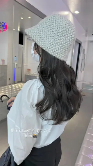 ミディアム カラー ヘアアレンジ 天神レイヤーカット No.1💖マユカのヘアスタイル