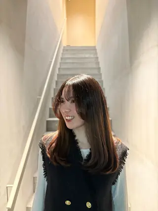 セミロング 北尾 斗唯のヘアスタイル