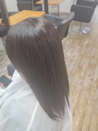 カラー セミロング 〇21時〜カット専門 河野　恭太のヘアスタイル