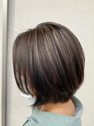 ミディアム カラー 渡辺　亮/髪質改善 レイヤーカットのヘアスタイル