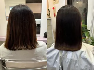 ミディアム カラー kou/ハイトーン /艶カラー/韓国ヘアのヘアスタイル