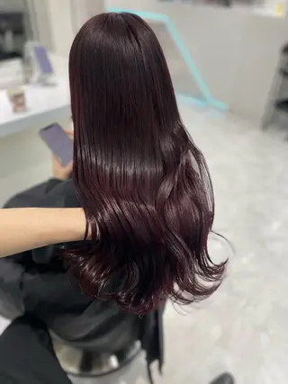 ロング カラー ヘアアレンジ ♥️暖色支持多数 ♥️銀座 mioのヘアスタイル