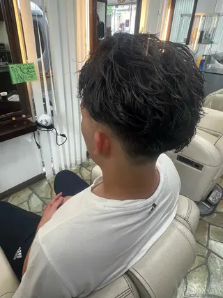 パーマ メンズ 👑サーフカール番長 💎Shoki/生駒のヘアスタイル