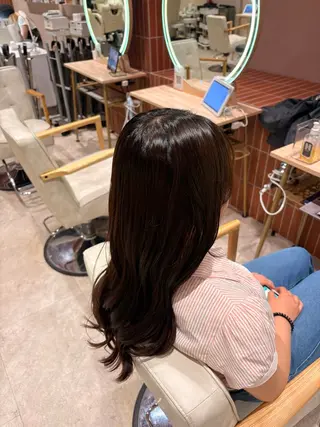 ロング カラー デザインカラー カット/anju🌺のヘアスタイル