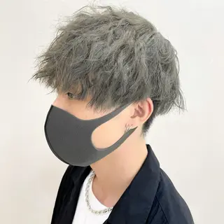 ショート カラー パーマ メンズ デザインカラー/ 推しの配色 肥後のヘアスタイル